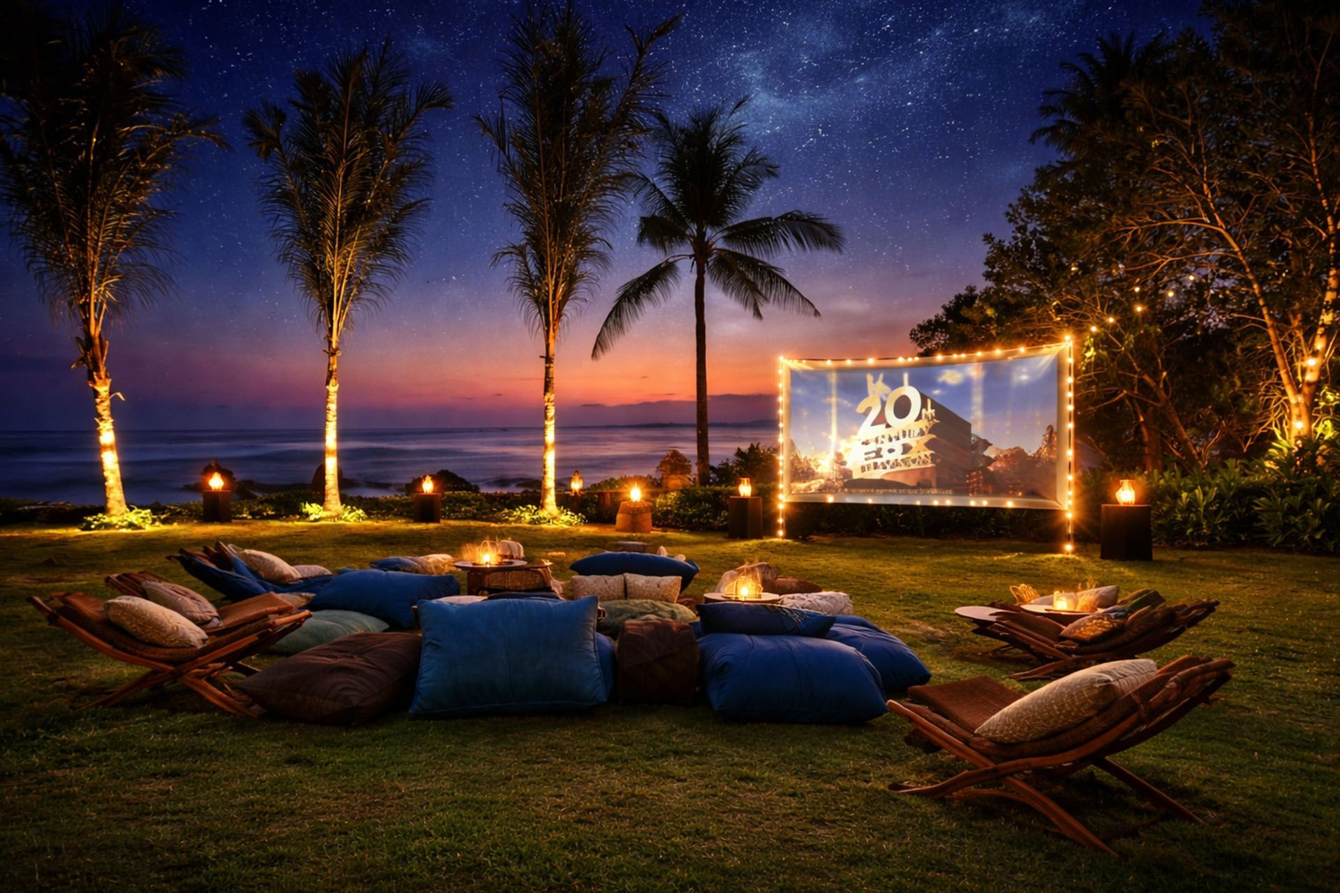 Family Movie Night Under the Stars
